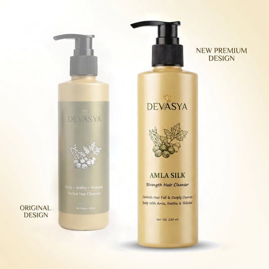 Devasya Amla Silk Strength Hair Cleanser – Controls Hair Fall & Deep Cleansing with Amla, Reetha & Shikakai (250 ml) ✨🌿