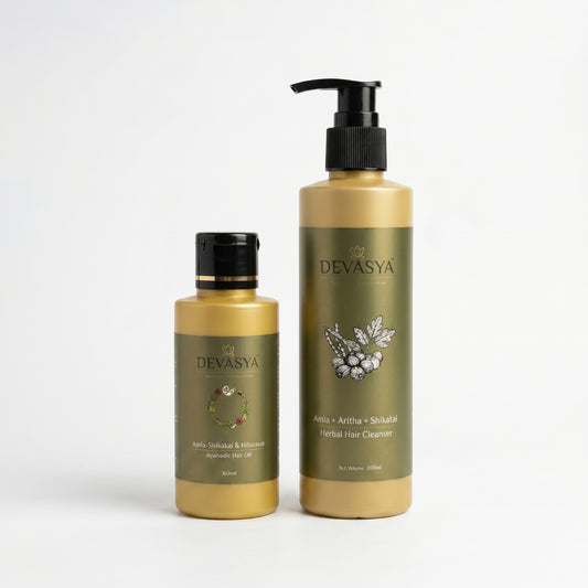The Devasya Divine Hair Ritual | 100% Handmade Elixir & Cleanser Combo ✨🌿