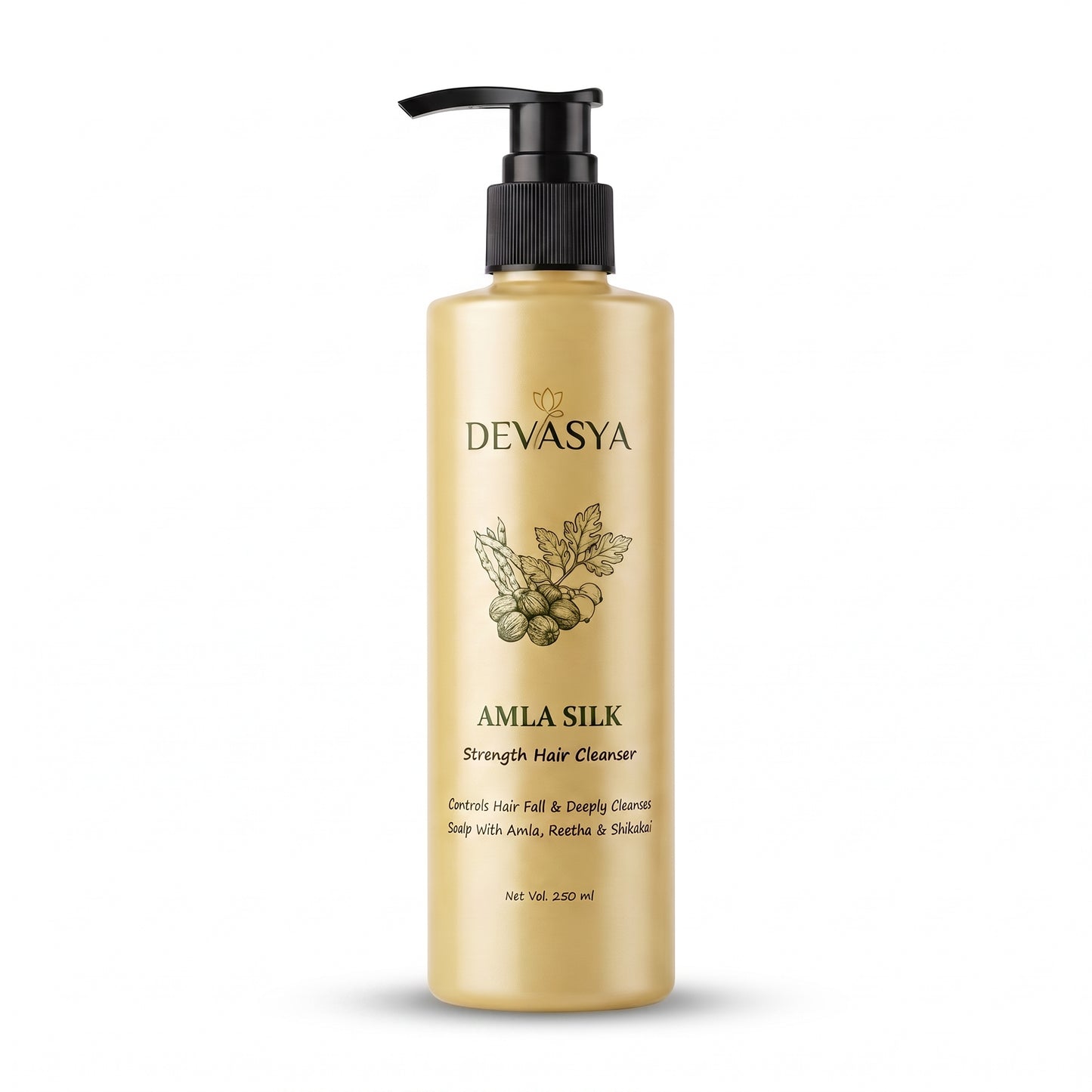 Devasya Amla Silk Strength Hair Cleanser – Controls Hair Fall & Deep Cleansing with Amla, Reetha & Shikakai (250 ml) ✨🌿