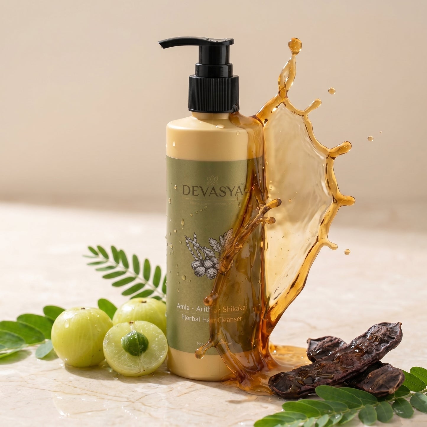 Devasya Handmade Hair Cleanser | 100% Chemical-Free Ayurvedic Ritual (250ml) ✨🌿