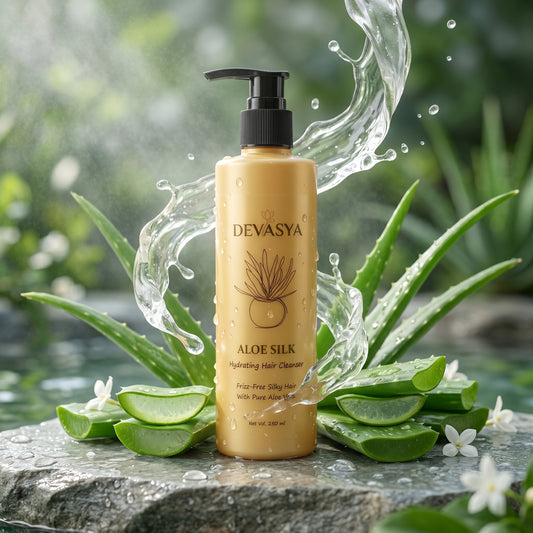 Devasya Aloe Silk Hydrating Hair Cleanser – Frizz-Free Silky Hair with Pure Aloe Vera (250ml) ✨🌿