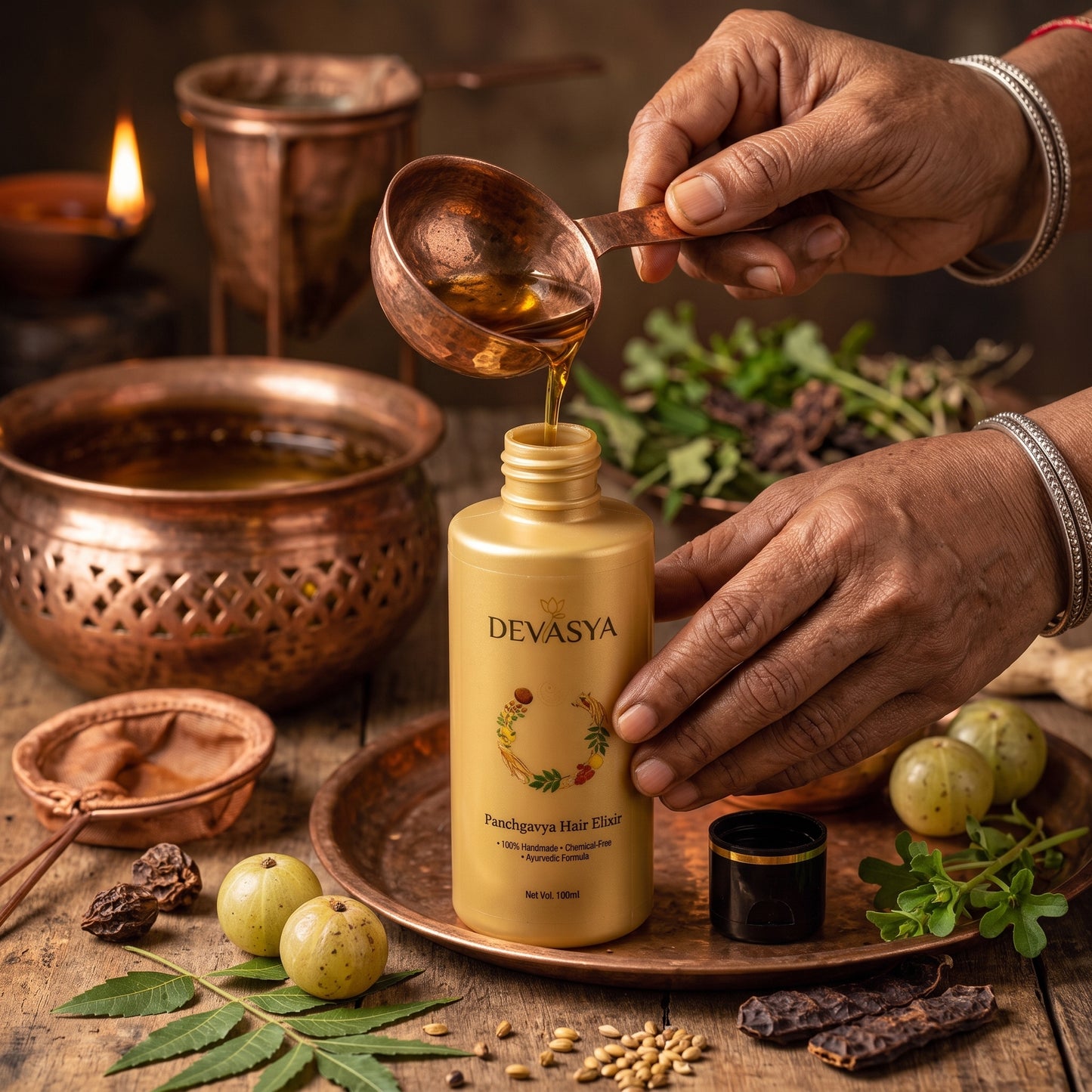 Devasya Panchgavya Hair Elixir | 100% Handmade Scalp & Growth Oil (100ml) ✨🌿