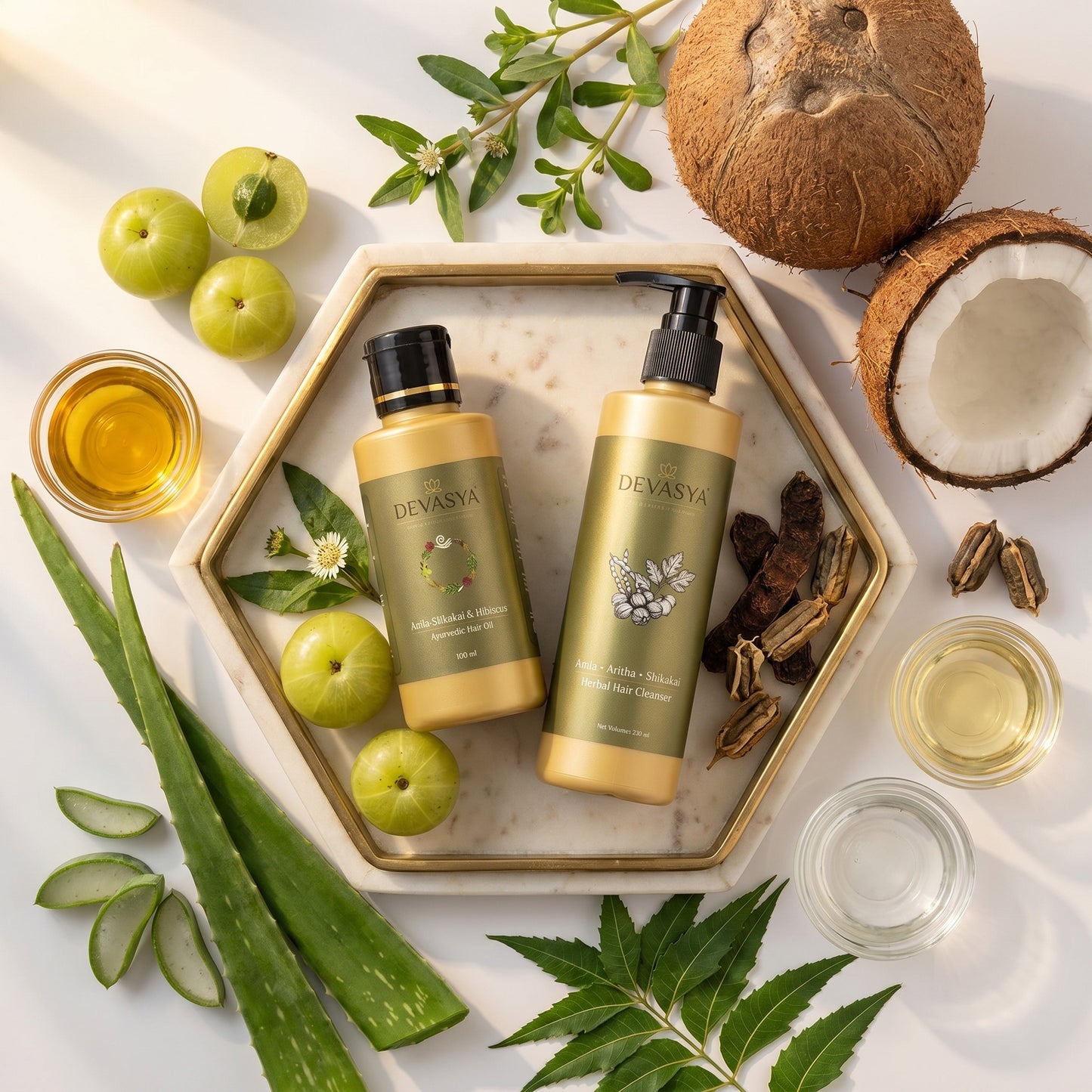 The Devasya Divine Hair Ritual | 100% Handmade Elixir & Cleanser Combo ✨🌿