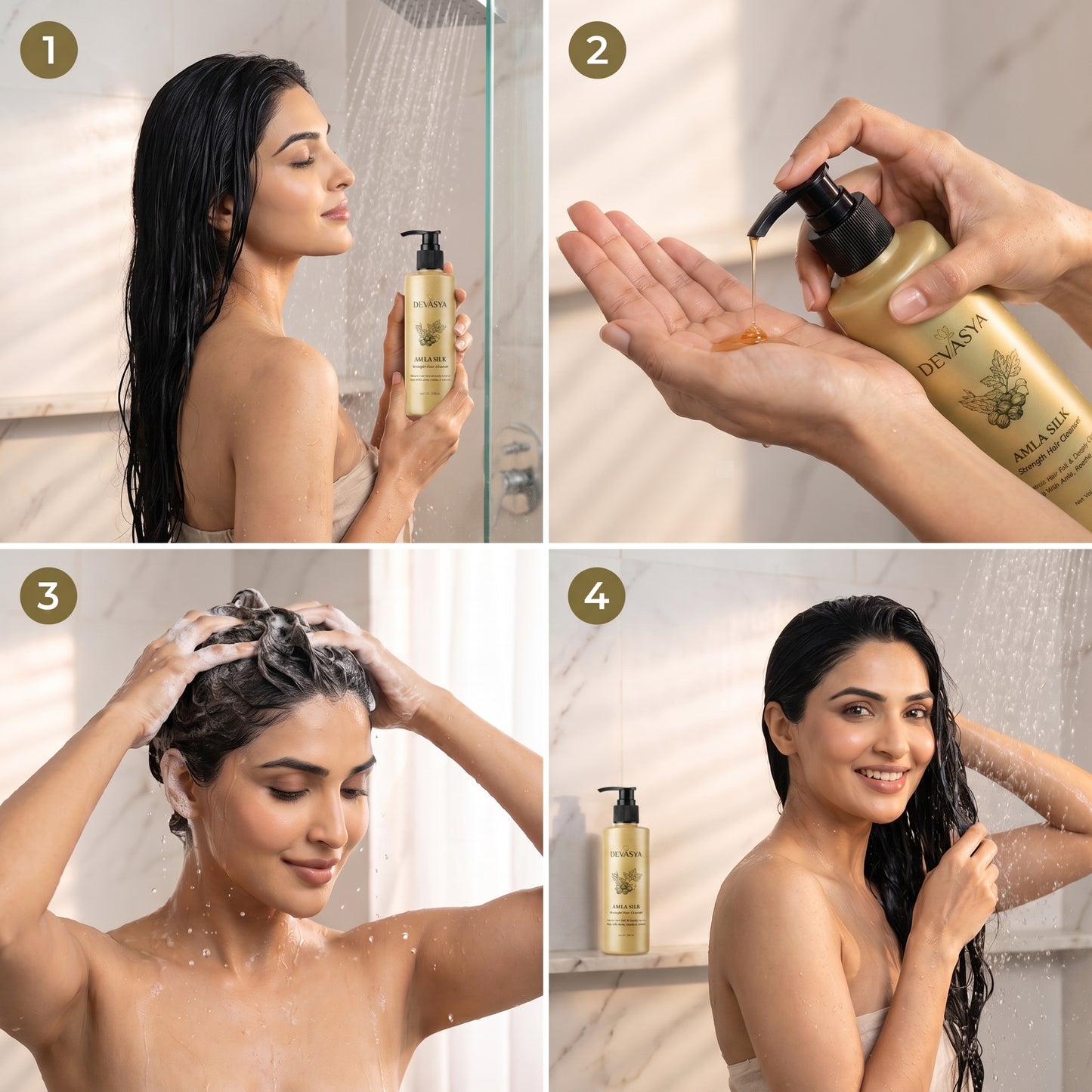 Devasya Amla Silk Strength Hair Cleanser – Controls Hair Fall & Deep Cleansing with Amla, Reetha & Shikakai (250 ml) ✨🌿