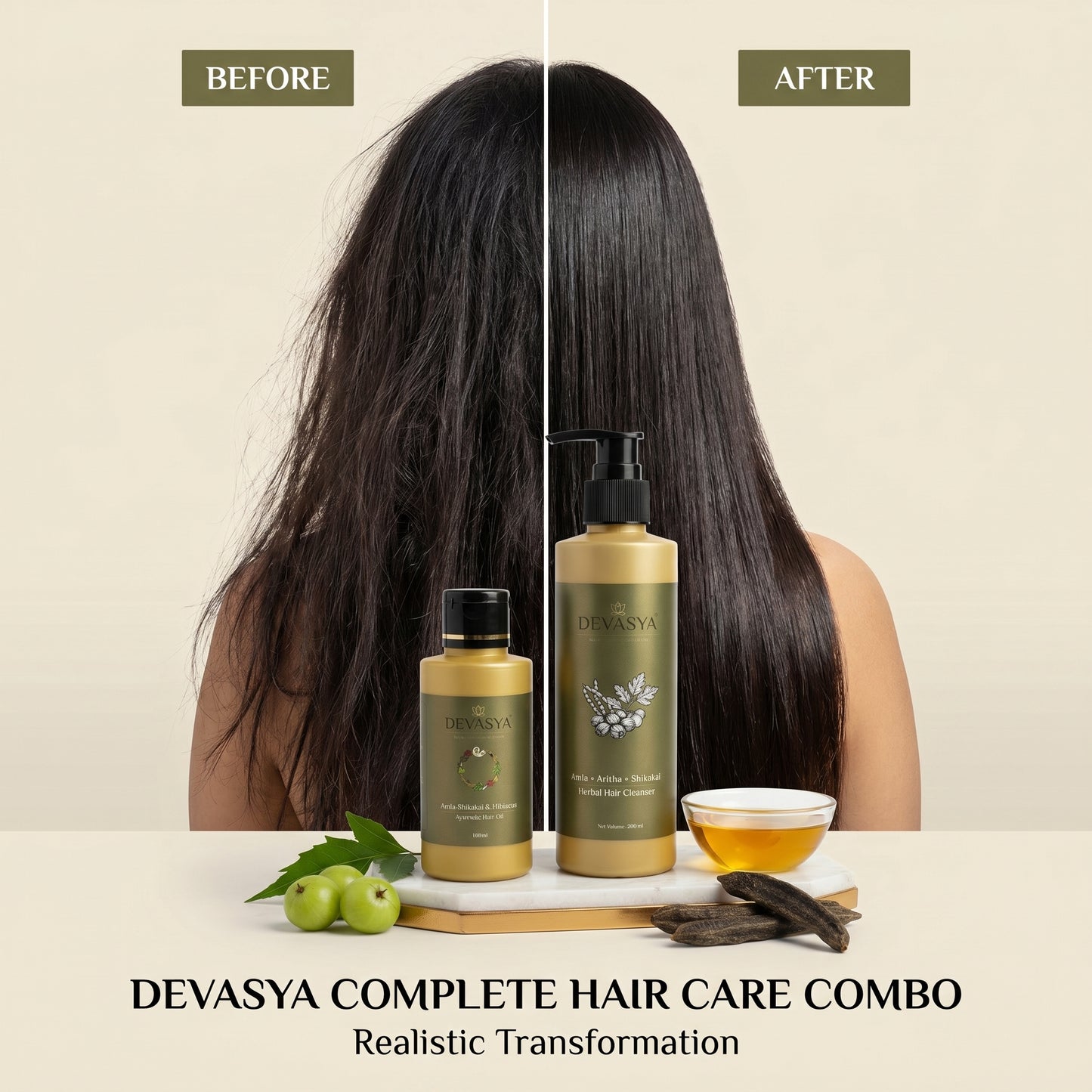 The Devasya Divine Hair Ritual | 100% Handmade Elixir & Cleanser Combo ✨🌿