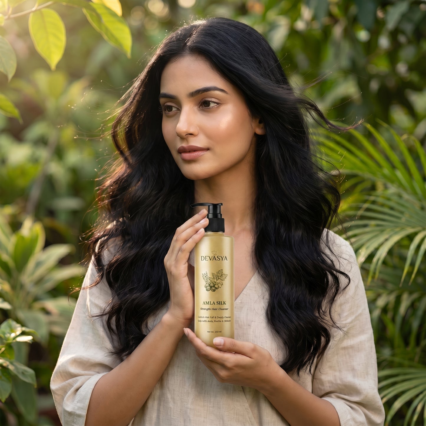 Devasya Amla Silk Strength Hair Cleanser – Controls Hair Fall & Deep Cleansing with Amla, Reetha & Shikakai (250 ml) ✨🌿
