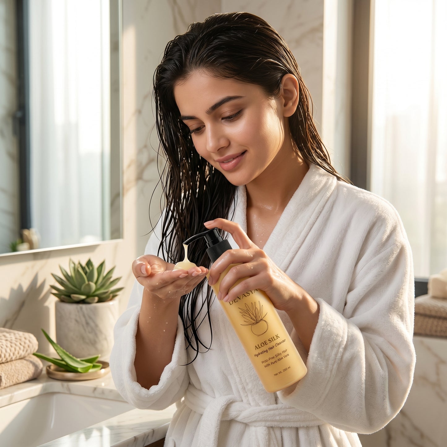 Devasya Aloe Silk Hydrating Hair Cleanser – Frizz-Free Silky Hair with Pure Aloe Vera (250ml) ✨🌿