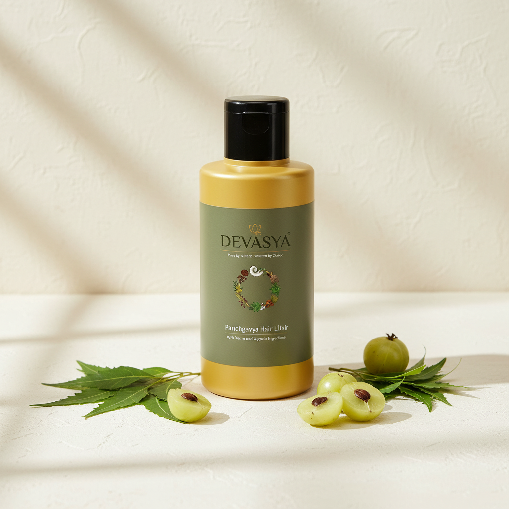 Devasya Panchgavya Hair Elixir | 100% Handmade Scalp & Growth Oil (100
